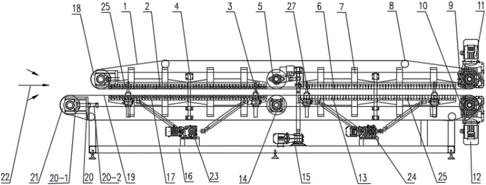 Flat belt type composite process and equipment