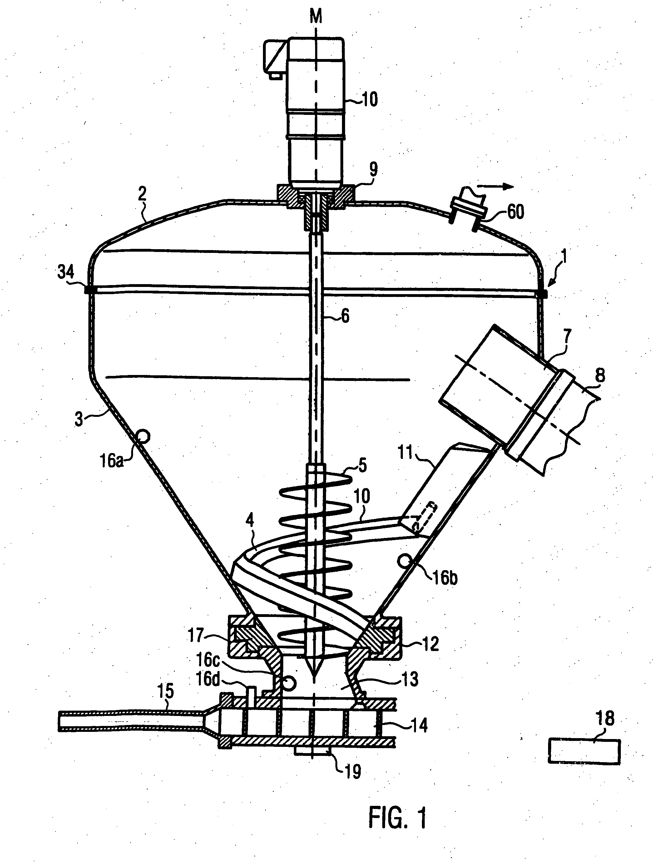 Filling machine and method of feeding paste masses from a hopper into a conveying mechanism