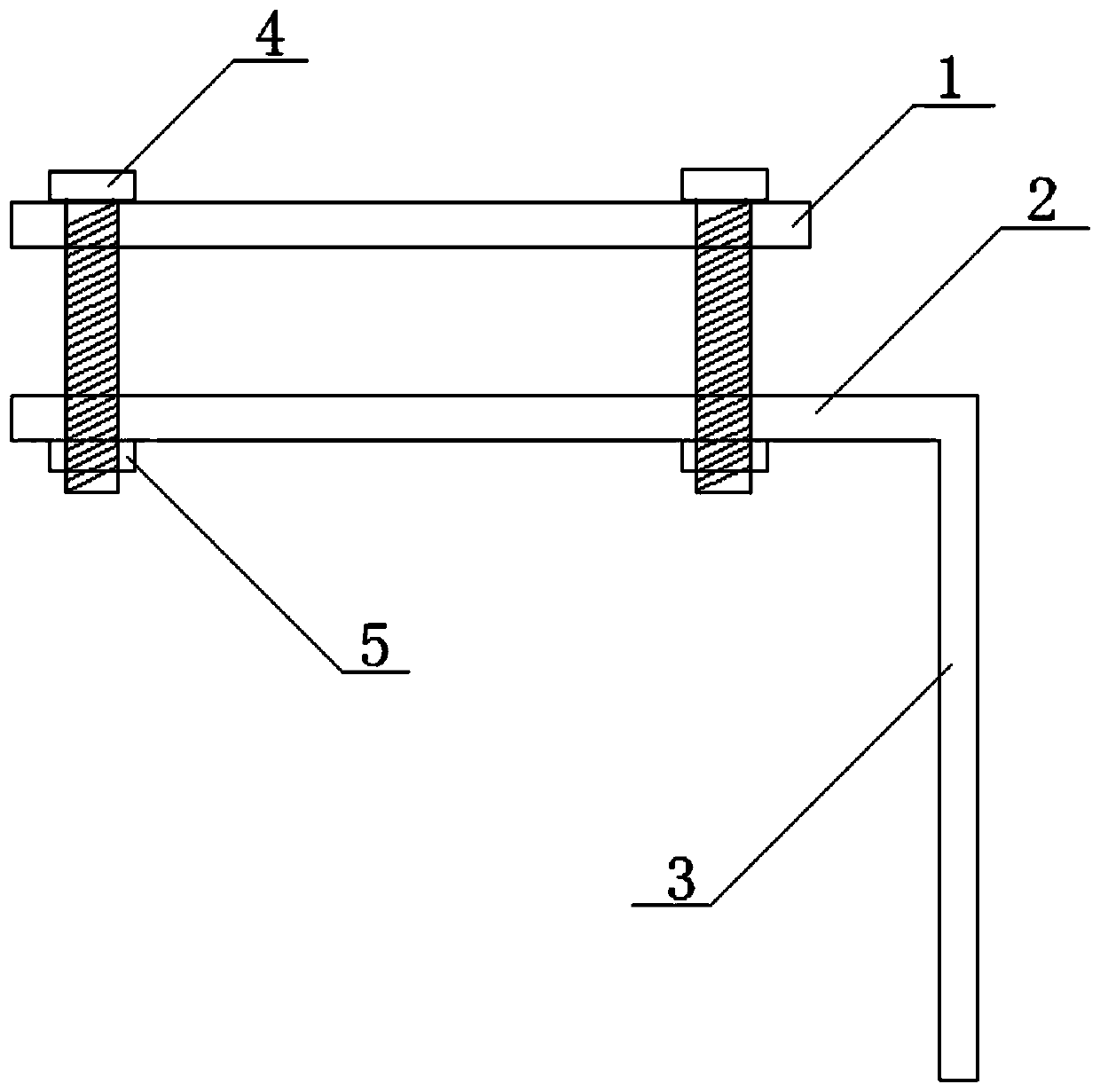 Auxiliary device for installation of grounding wire