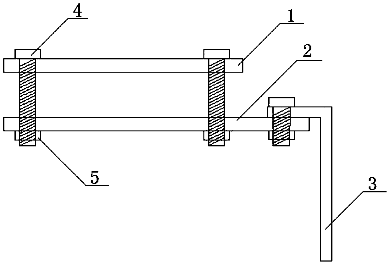 Auxiliary device for installation of grounding wire