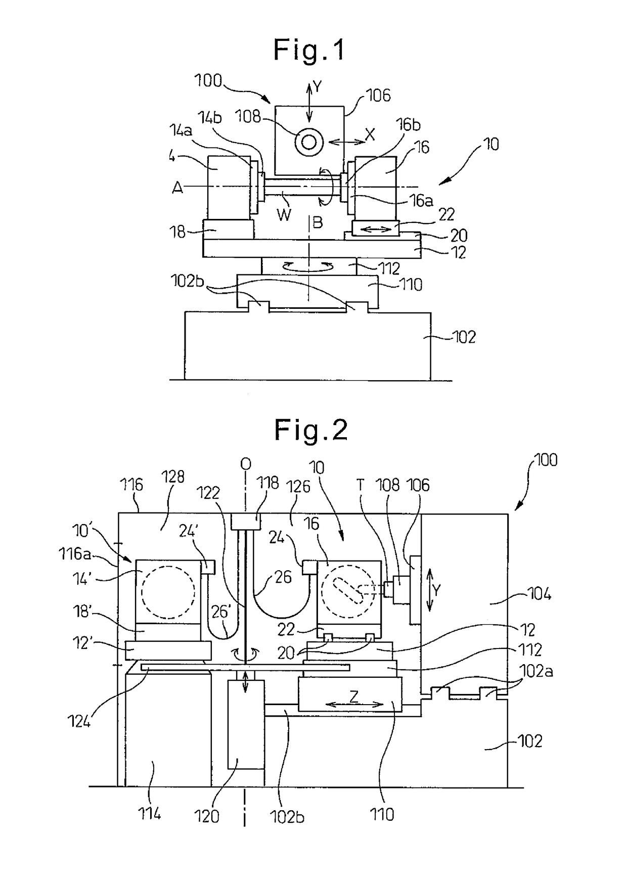 Rotary workhead device