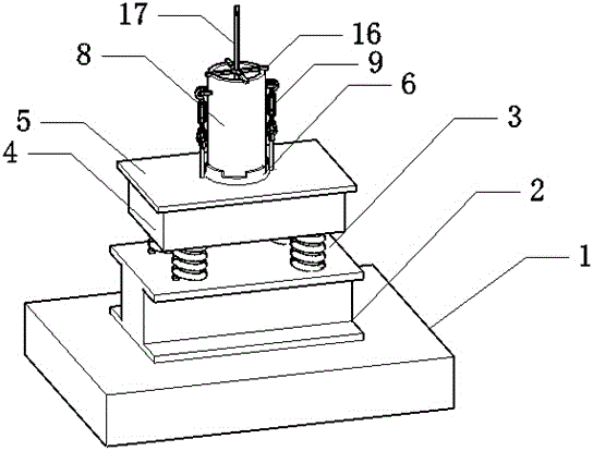 Vibration table-based sample preparation device and vibration table-based sample preparation method for large-scale triaxial test of coarse grained soil