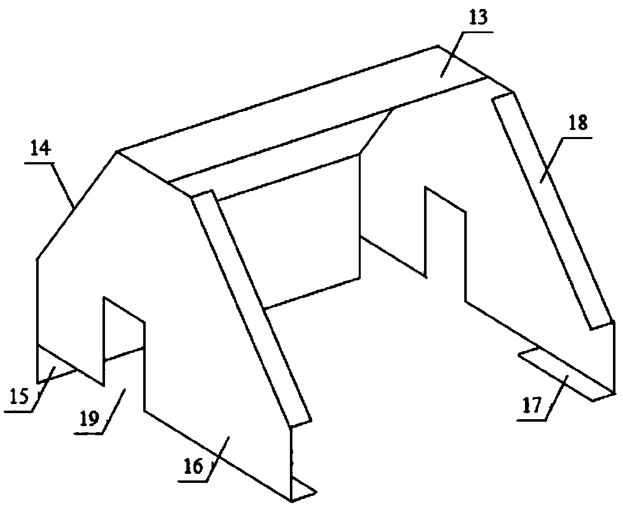 Suction type road surface cleaning device for sanitation vehicles