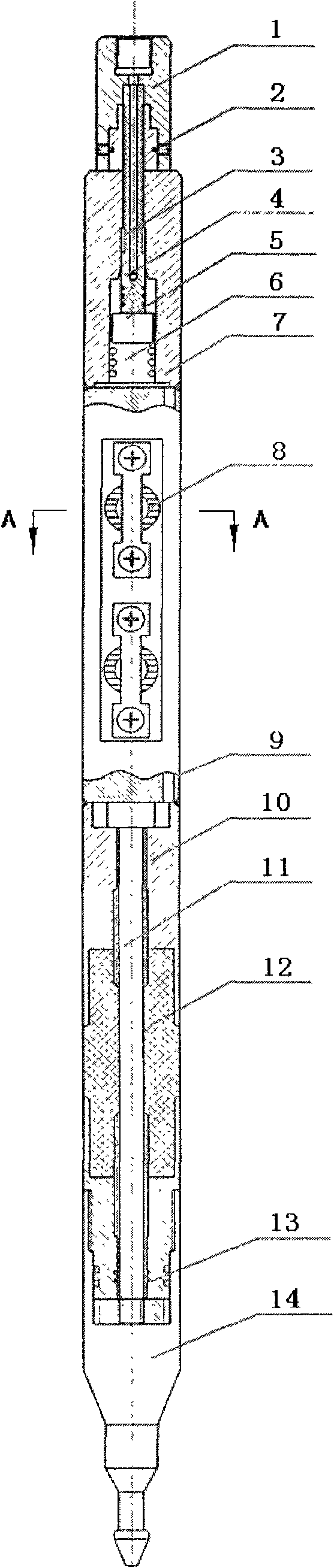 Oil tube testing plugging process and tube testing plugging device