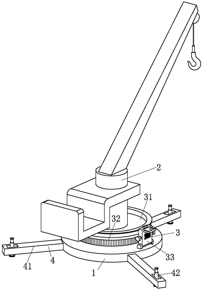 Adjustable automatic lifting device capable of rotating in all directions
