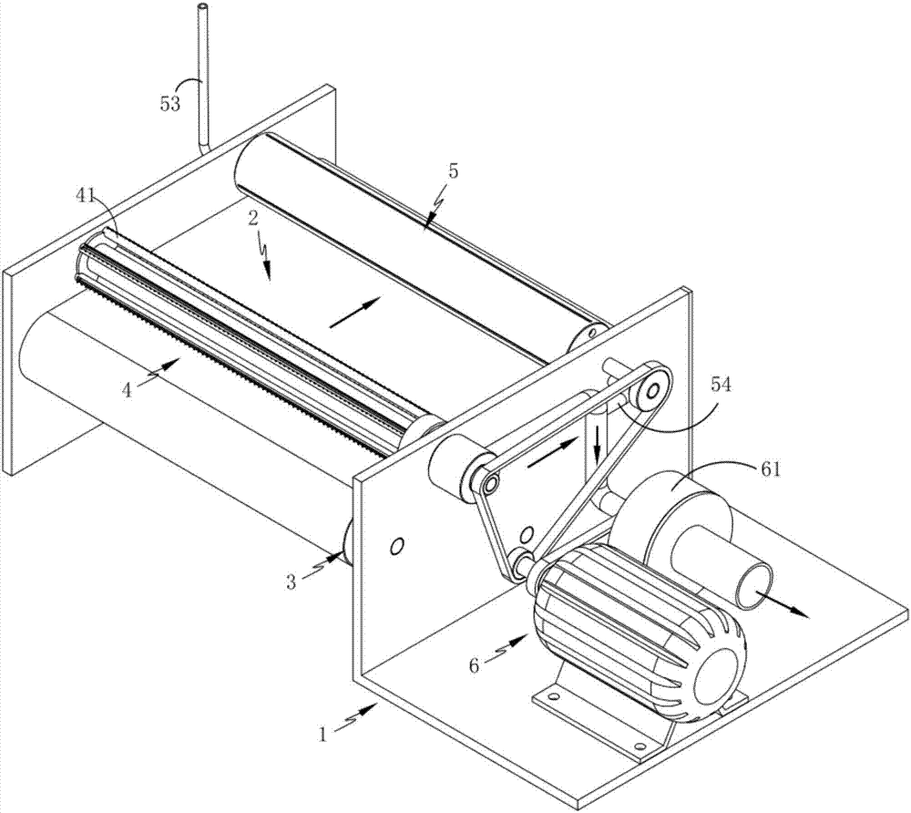 Rotary contact type cloth singeing mechanism