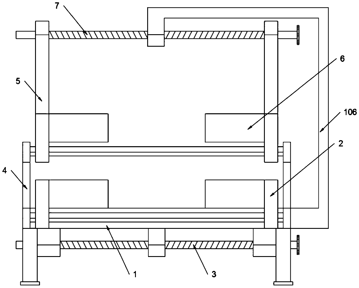 Positioning device of spindle bearing pedestal of wind generating set