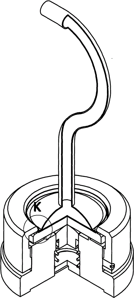 Low-concentration sampling nozzle binding apparatus