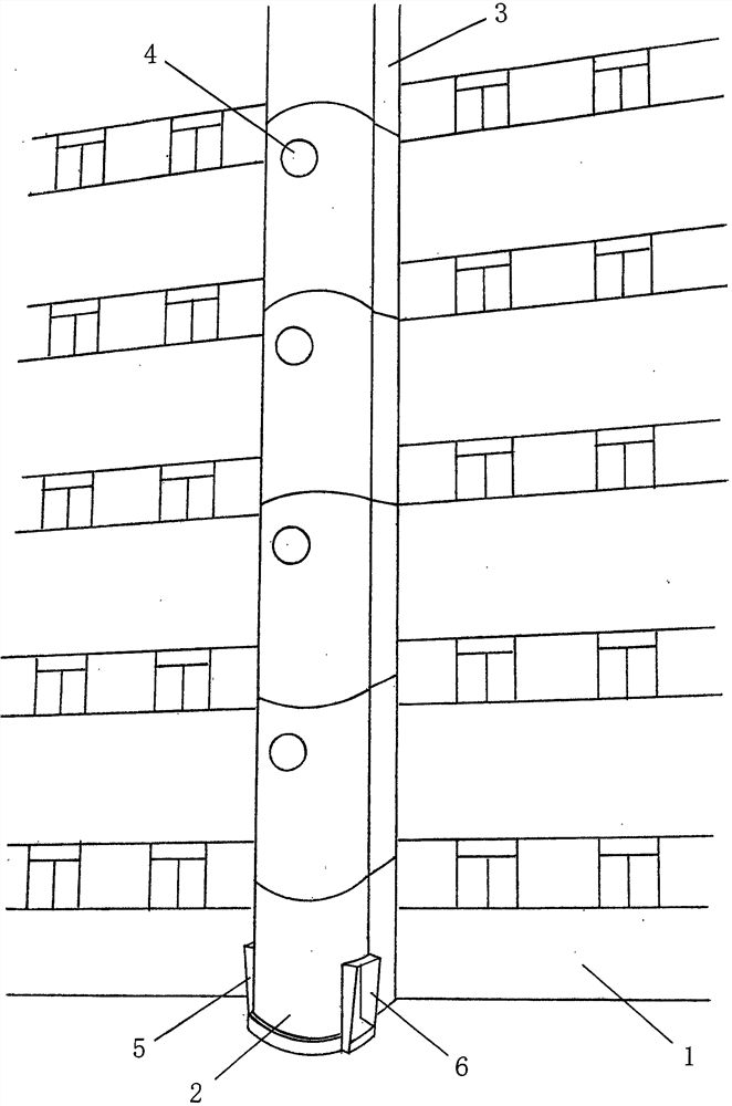 Novel structure device of high-rise multifunctional rescue and escape tower