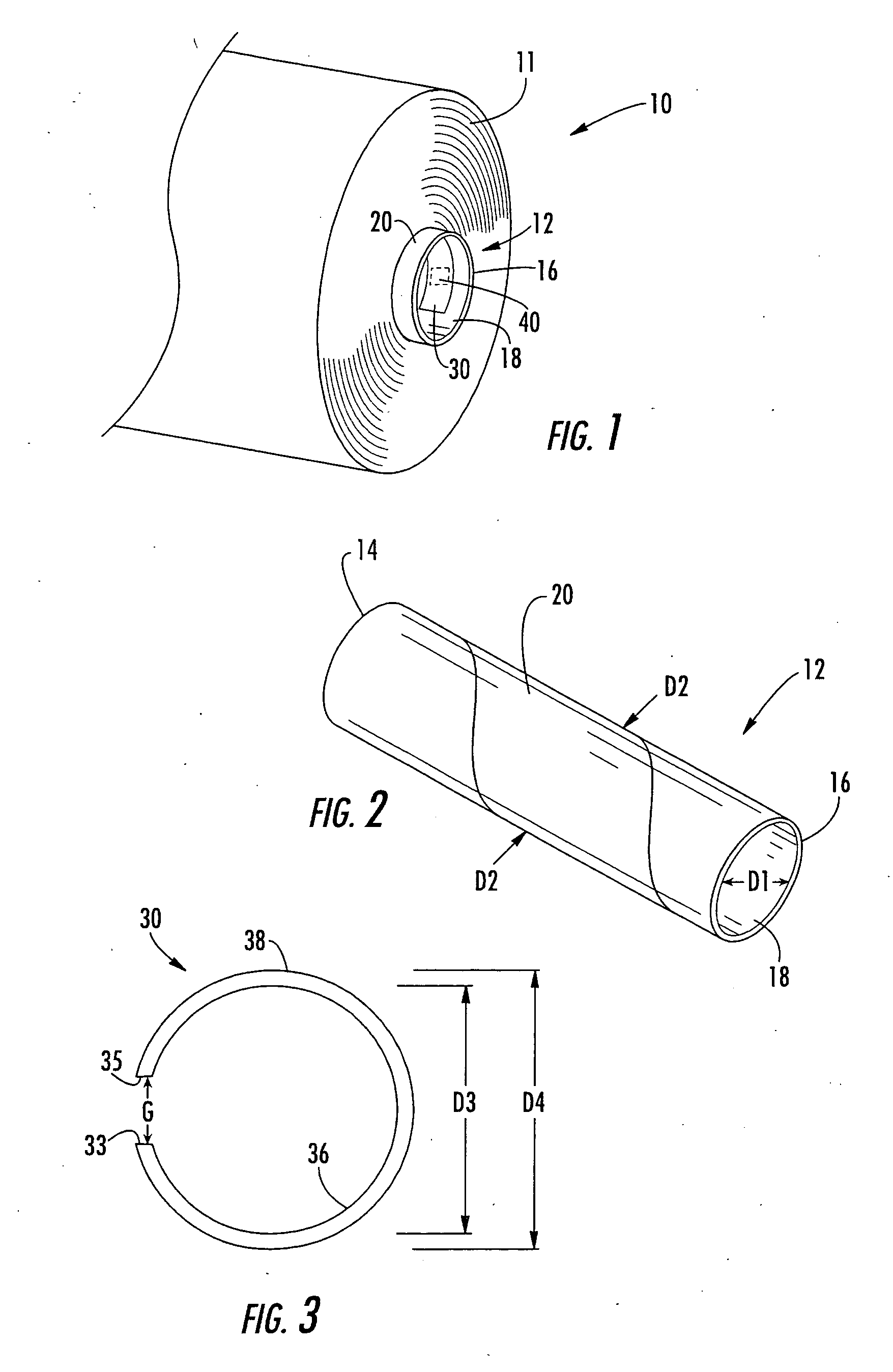 Removable identification device for multilayer tubular structures