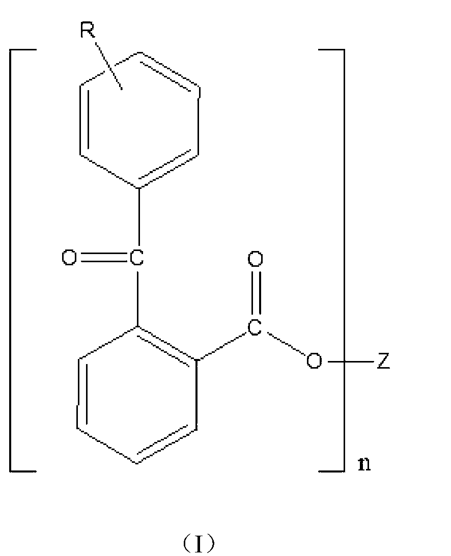 Benzophenone-type light initiator and preparation method thereof