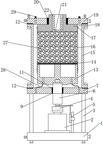 Three-dimensional model testing apparatus capable of simulating water outburst and mud outburst geological disasters