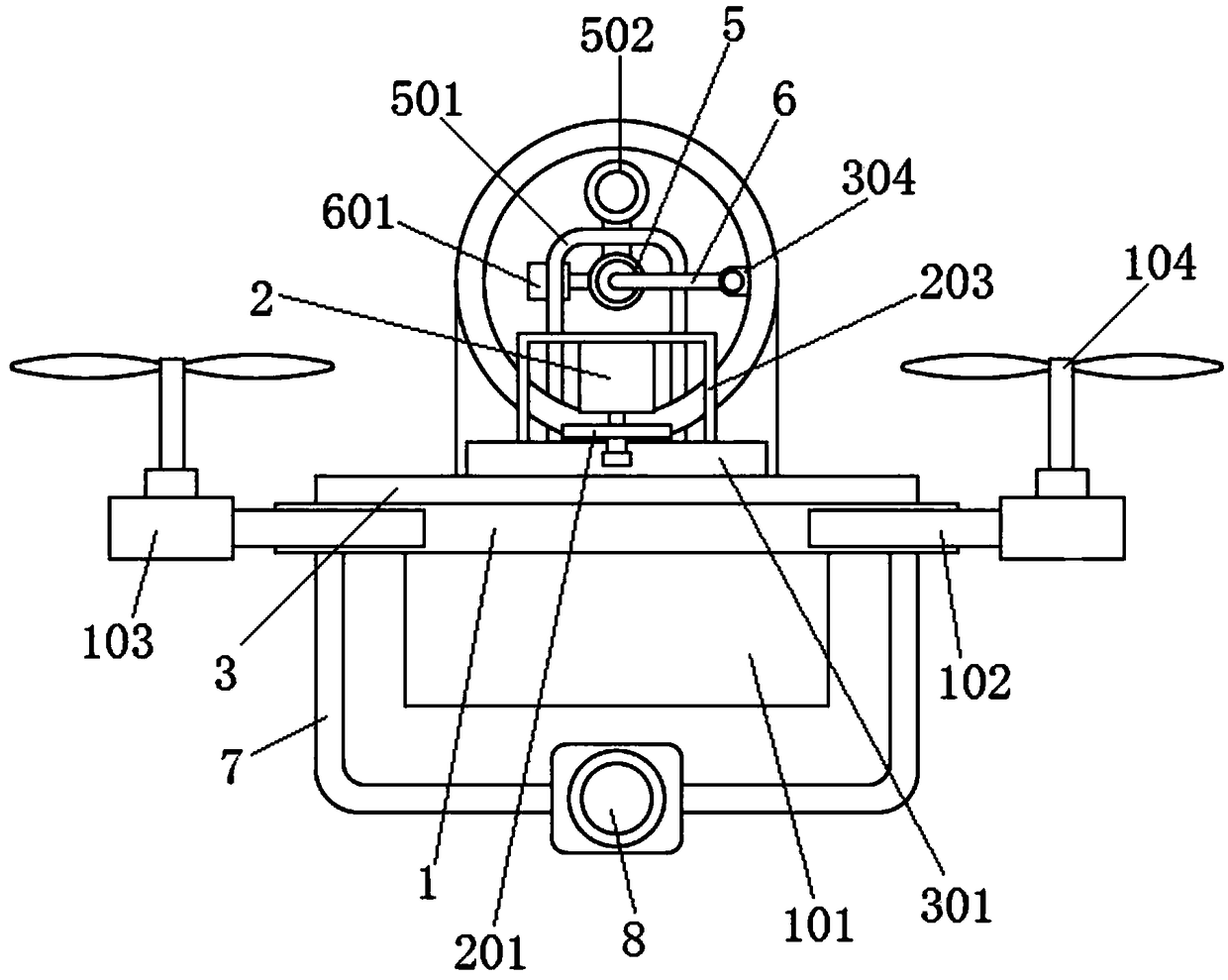 An unmanned aerial vehicle (UAV)-based power transmission cable deicing device