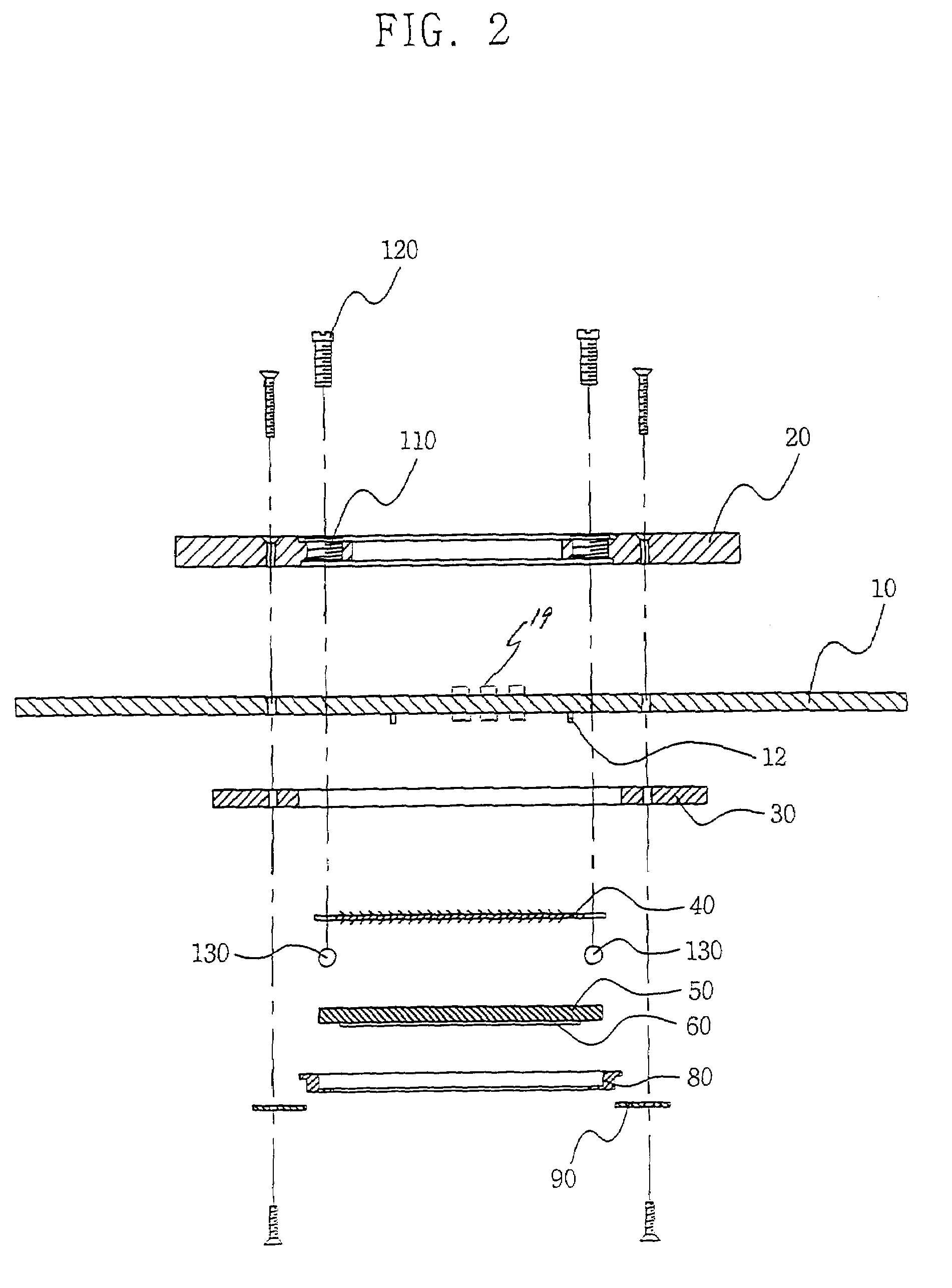 Probe card for testing semiconductor device