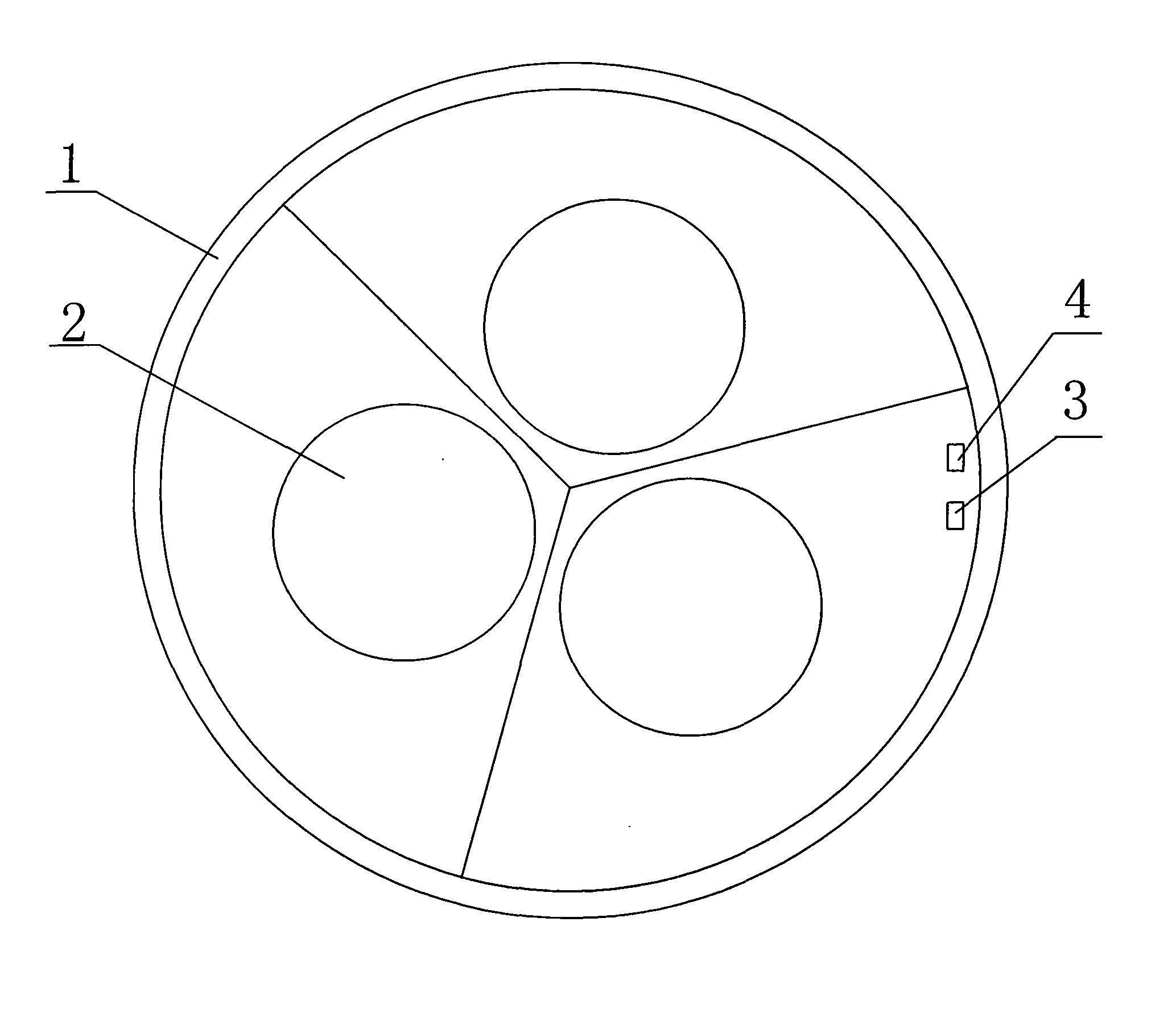 Furnace cover of titanium and iron separation electric arc furnace