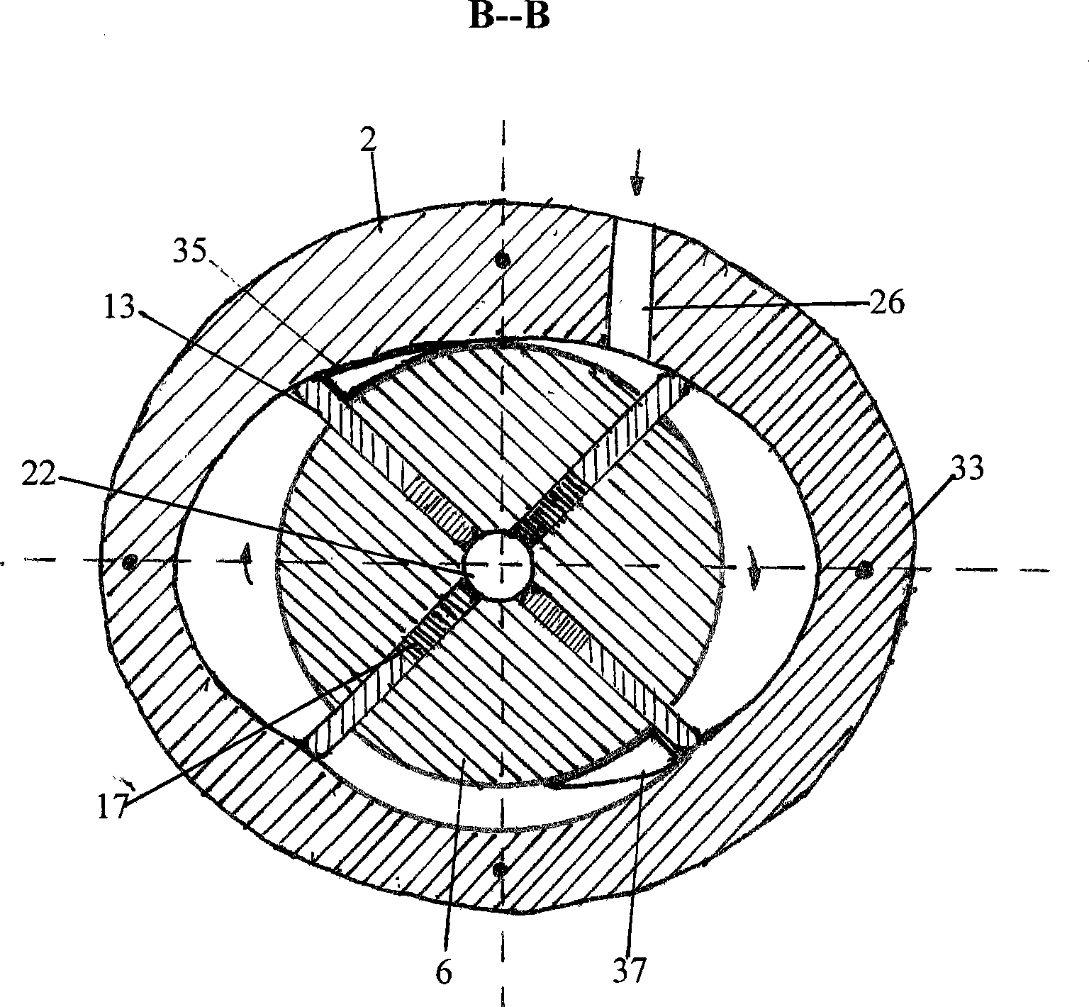 Major-minor cylinder combined rotor engine