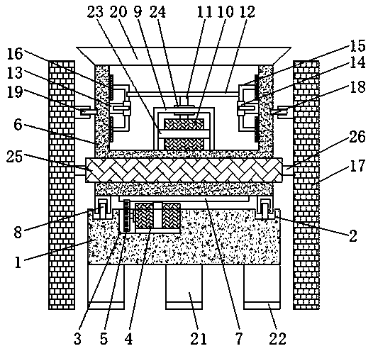 Centrifugal sand mixer for mixing sand and soil