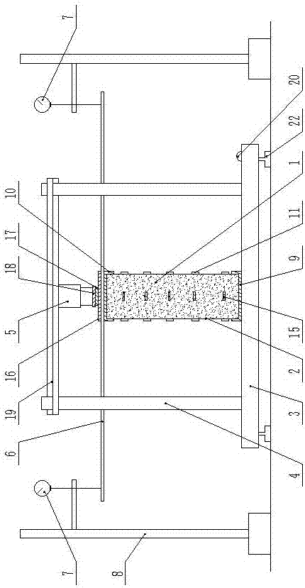 Model pile, test device and test method of bulk material reinforced composite foundation