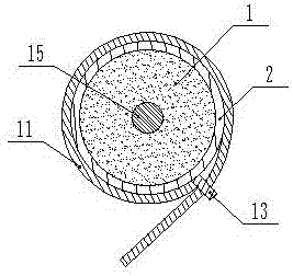 Model pile, test device and test method of bulk material reinforced composite foundation