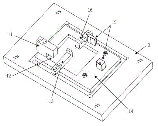 Mouse presser foot height detection device and detection method thereof