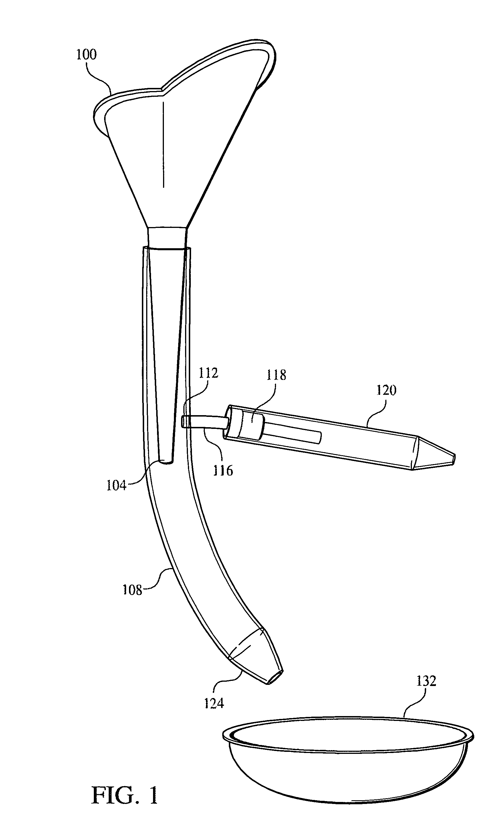 Midstream urination collection device