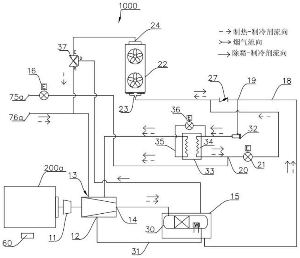 Spraying type enhanced heat exchange flue gas heat exchange device