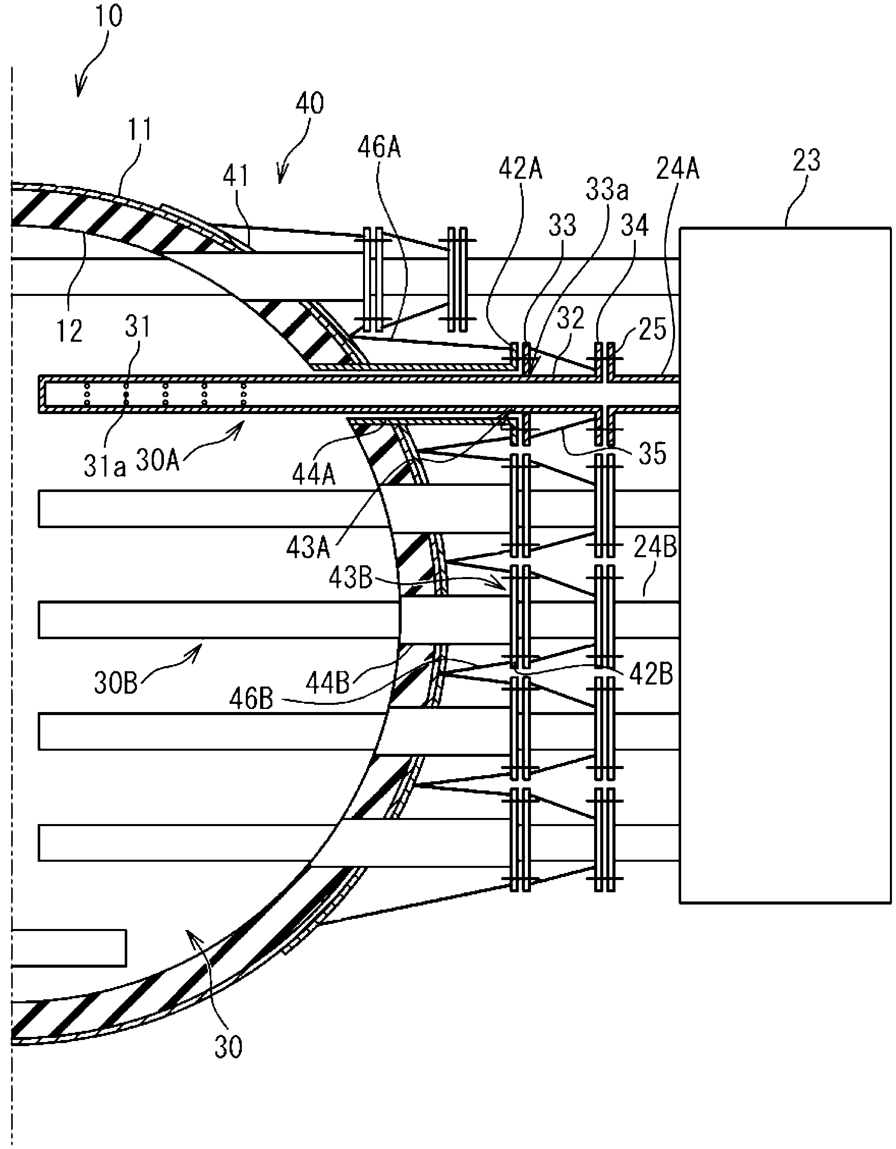 Diffusion Tube For Sludge Fluidized Bed Incinerator And Diffusion Device