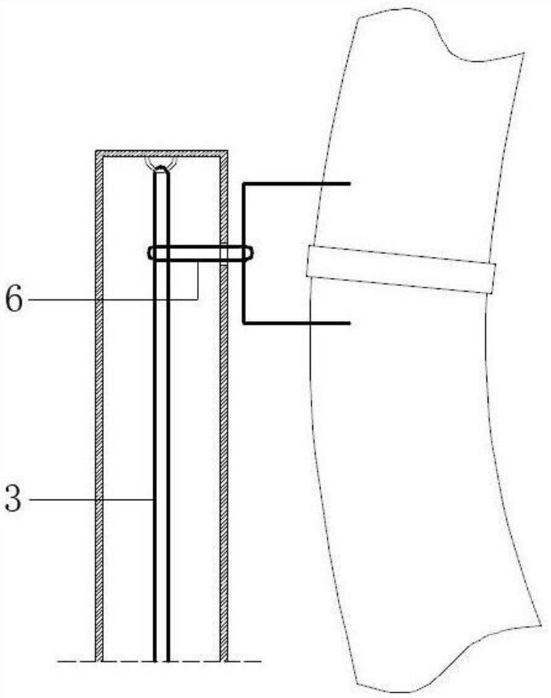 A suture-fixed and removable drainage tube