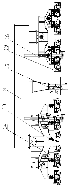 Overturn-preventing mechanism of lightering loading and unloading transport ship and transport ship with same