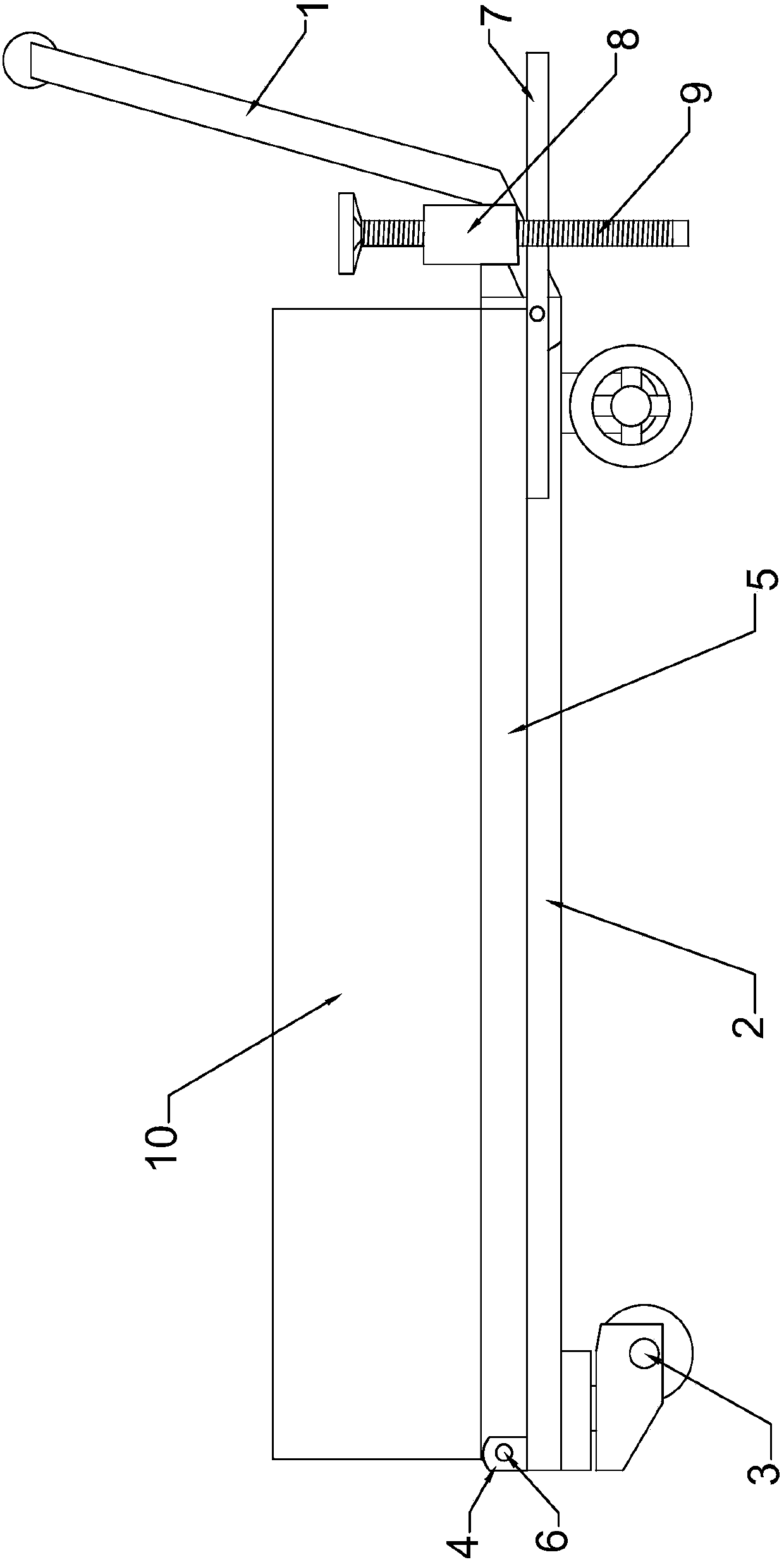 Lifting tilt discharging vehicle