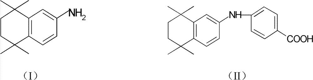 Method for synthesizing 5,6,7,8-tetrahydro-5,5,8,8-tetramethyl-2-naphthylamine