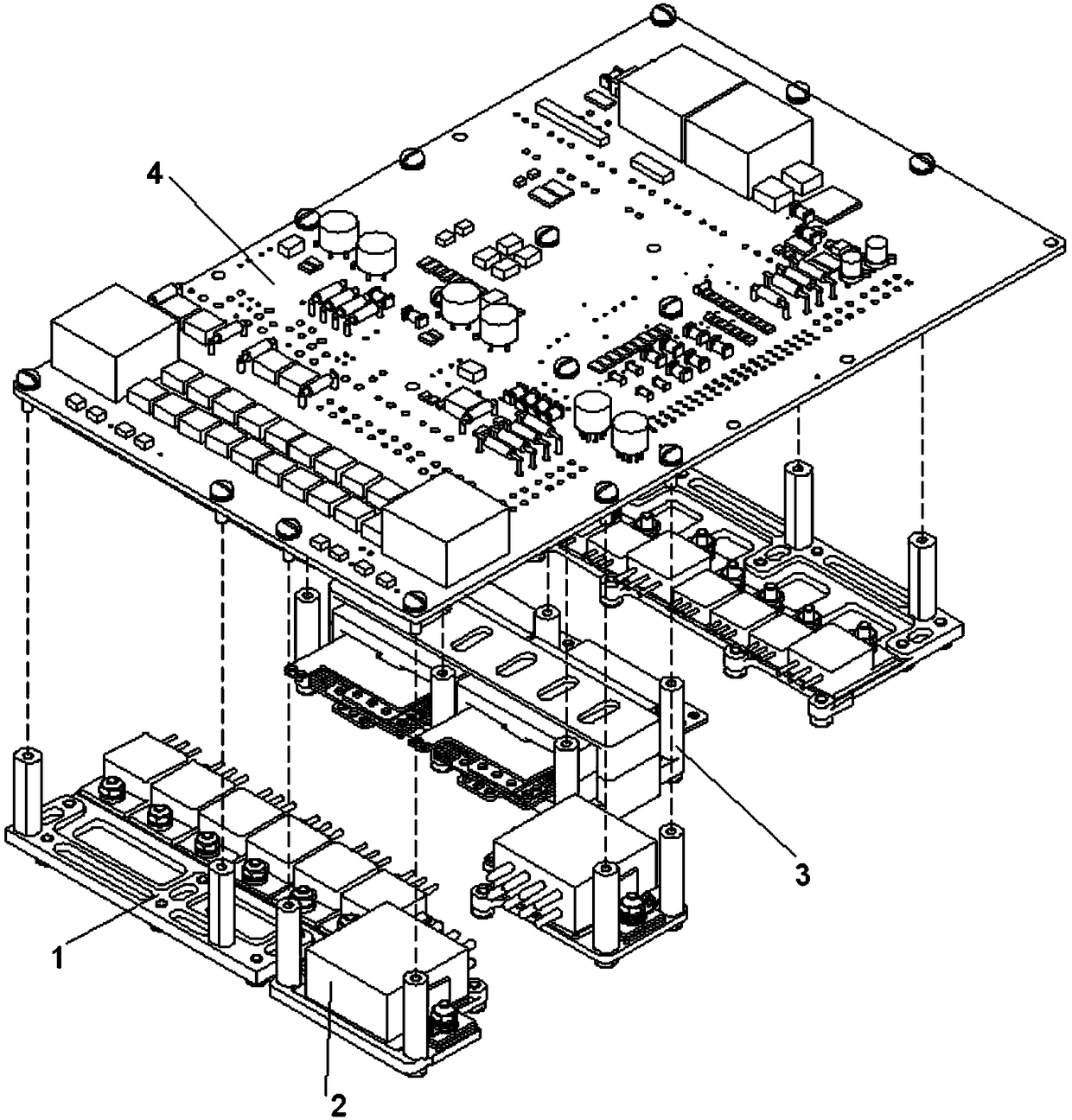 An integrated installation method of a separation device and a printed circuit board