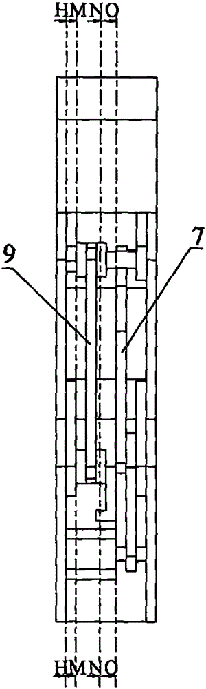 Pinching-holding composite and adaptive robot finger device with seven connecting rods connected in parallel