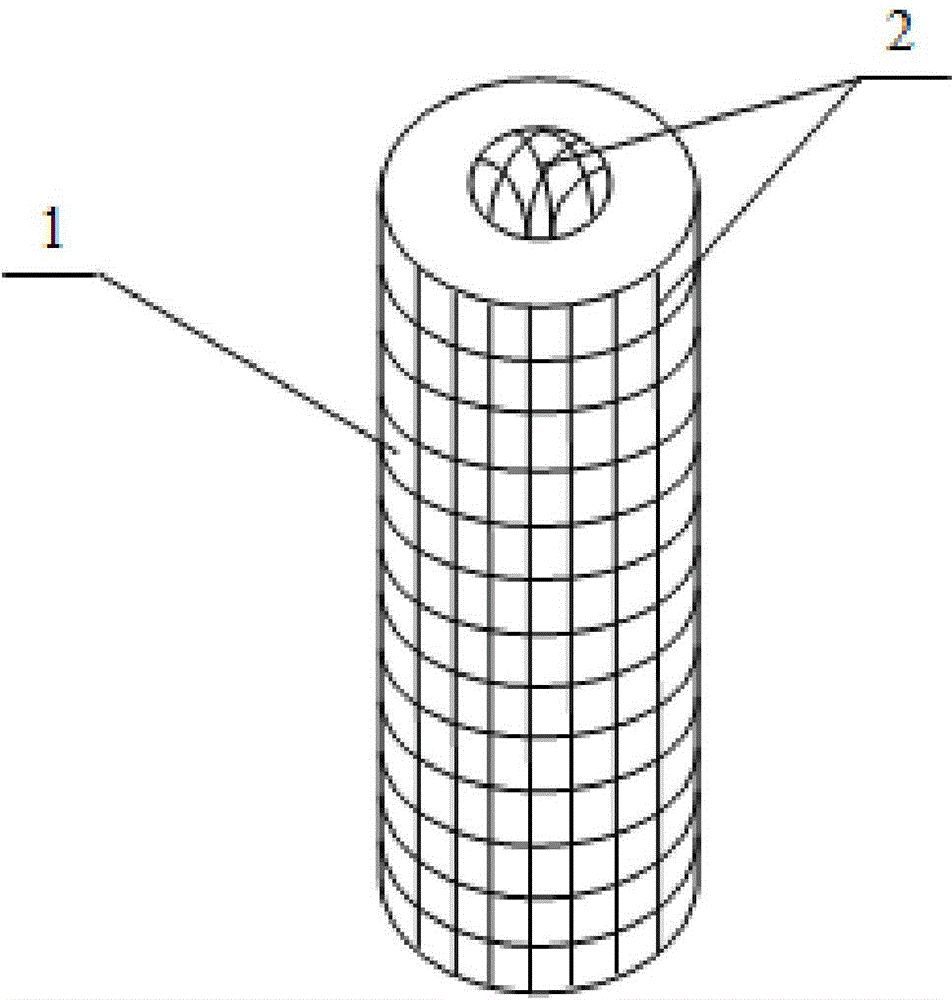 Lithium-ion adsorption column and preparing method thereof