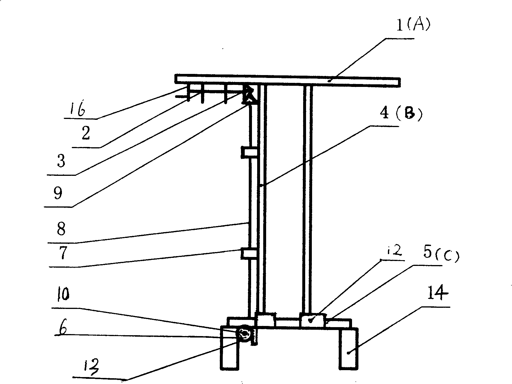 Hotel bed drawing device