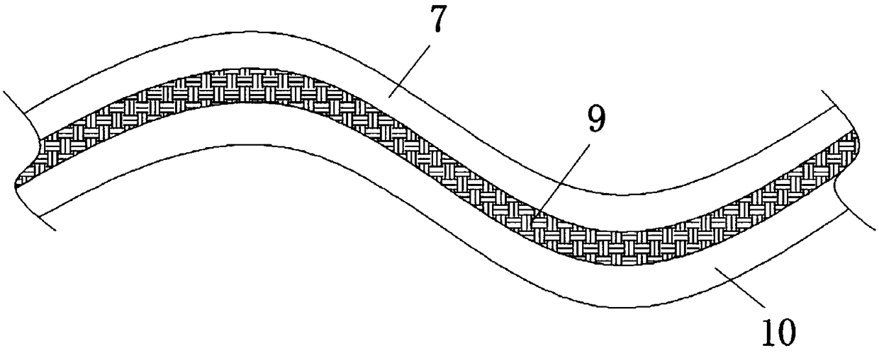 Binding strap device convenient to store for transfusion