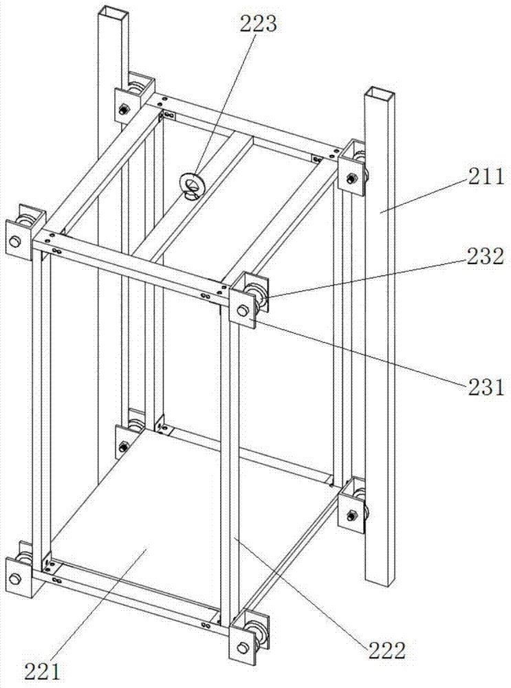 A lift-type manned loading and unloading high-rise shelf
