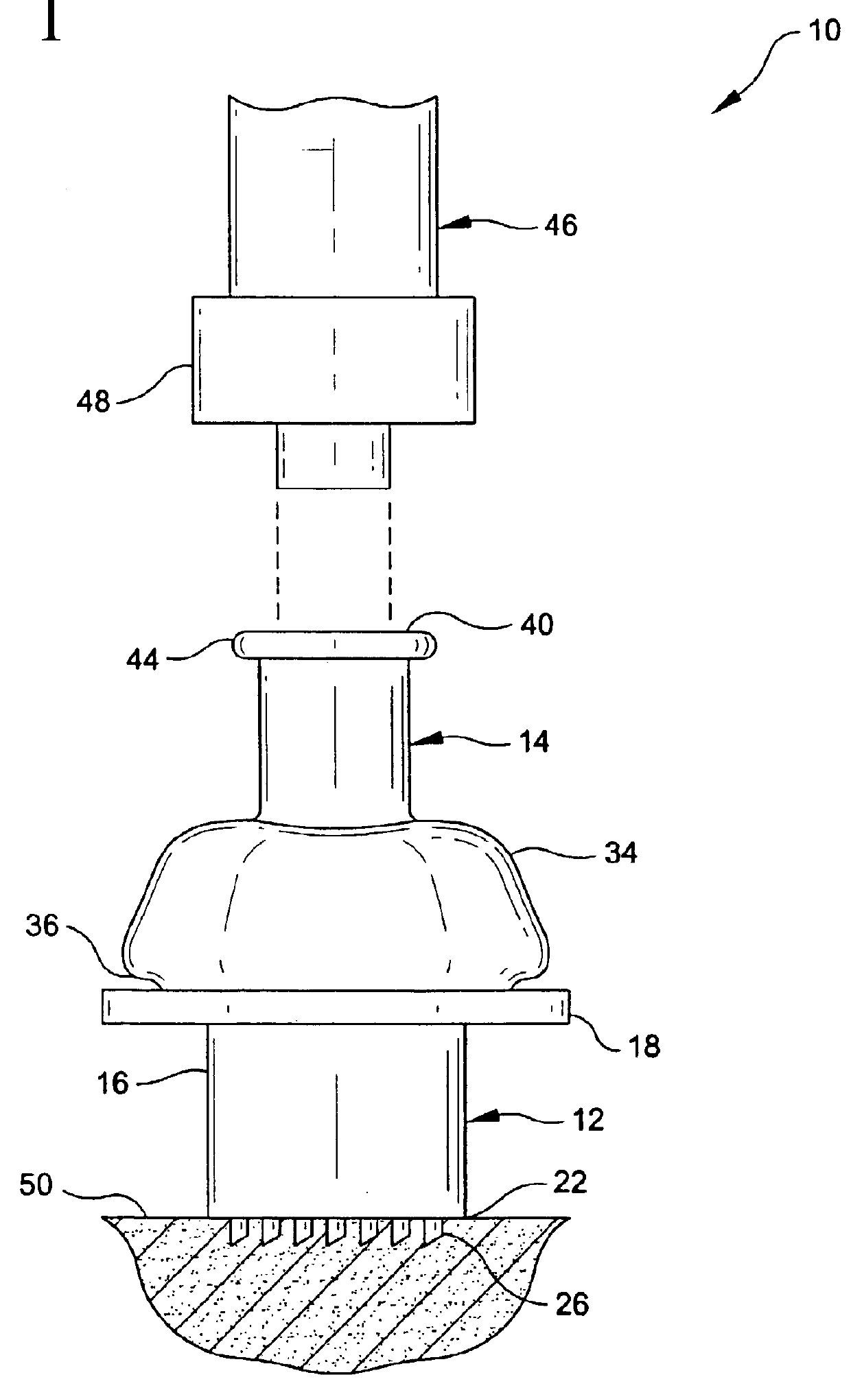 Device for withdrawing or administrating a substance and method of a device