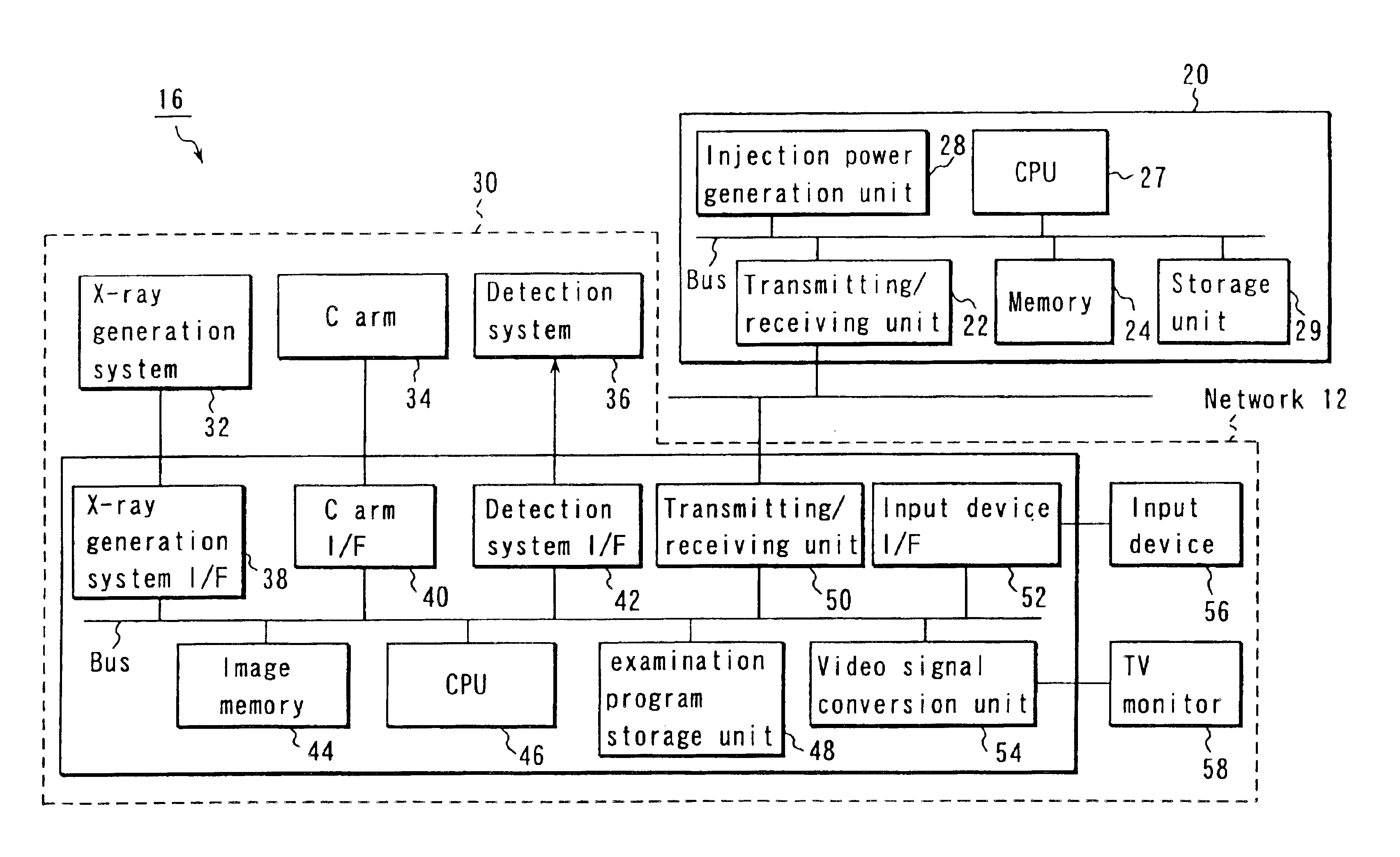 Contrast medium injector and diagnosis system equipped with the same