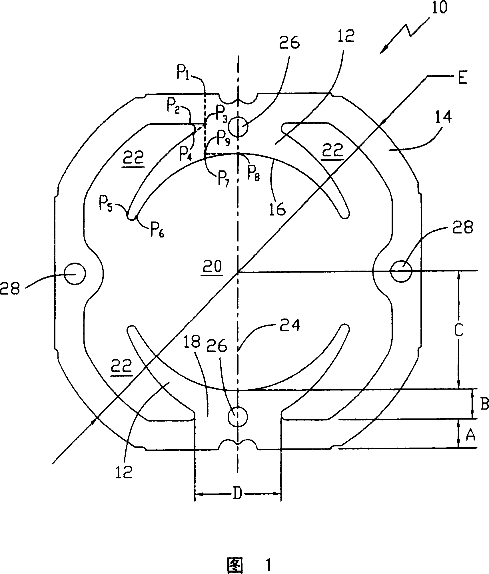 General motor and its stator lamination