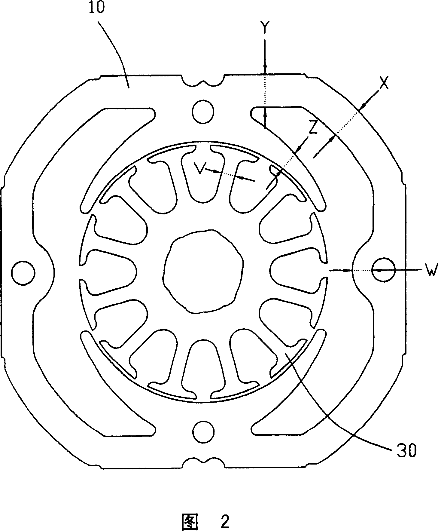 General motor and its stator lamination