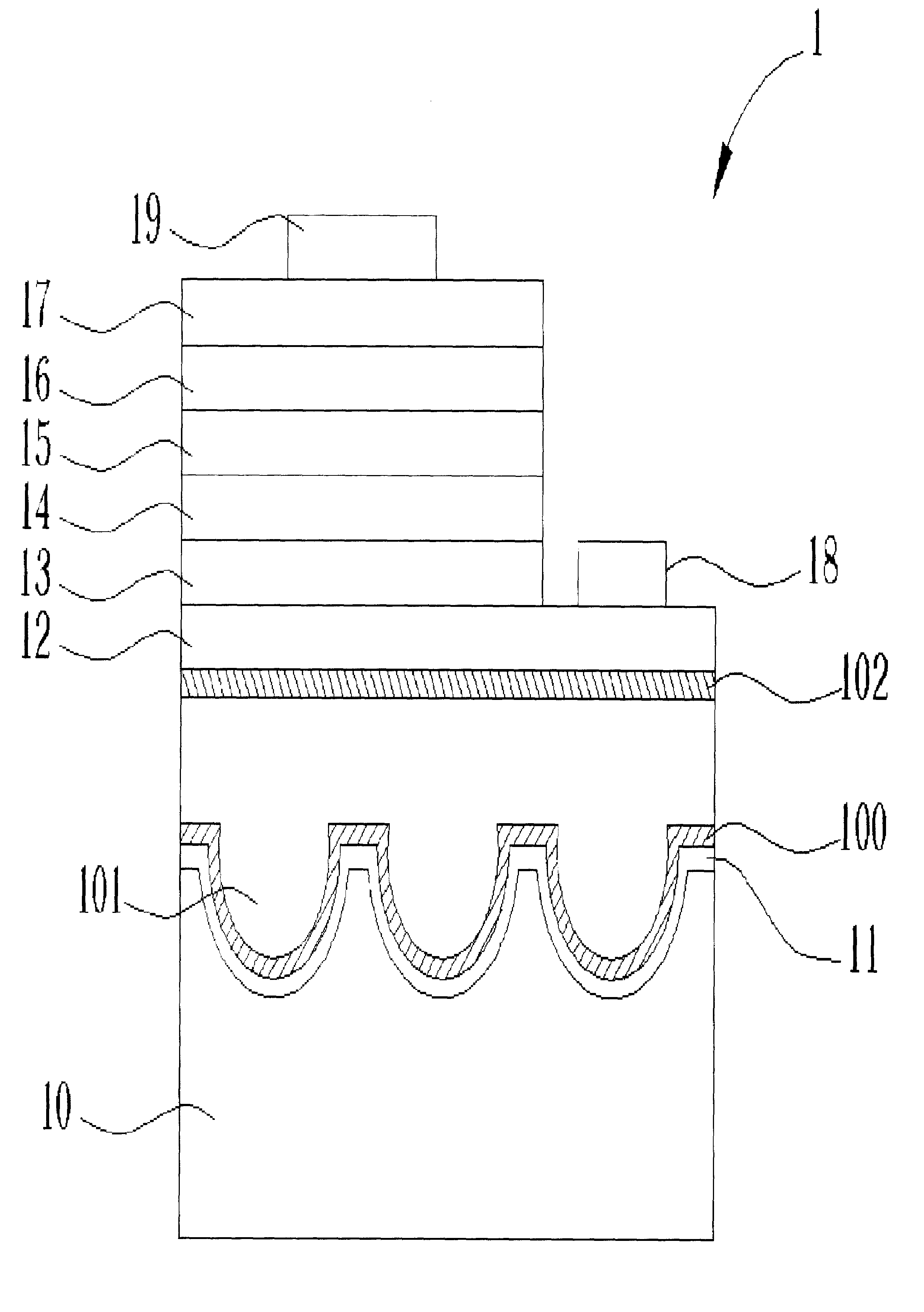 Light emitting device with a micro-reflection structure carrier