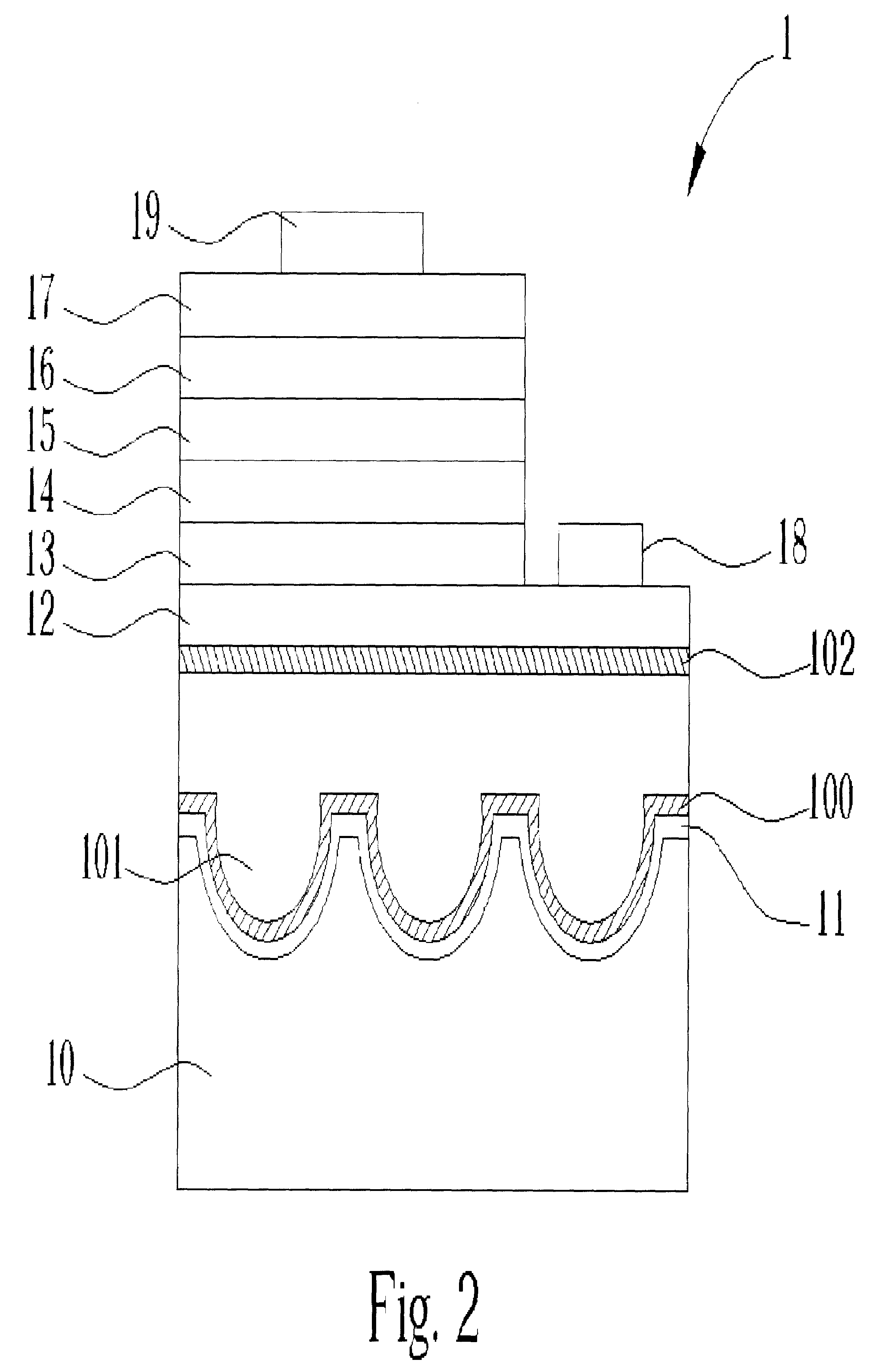 Light emitting device with a micro-reflection structure carrier