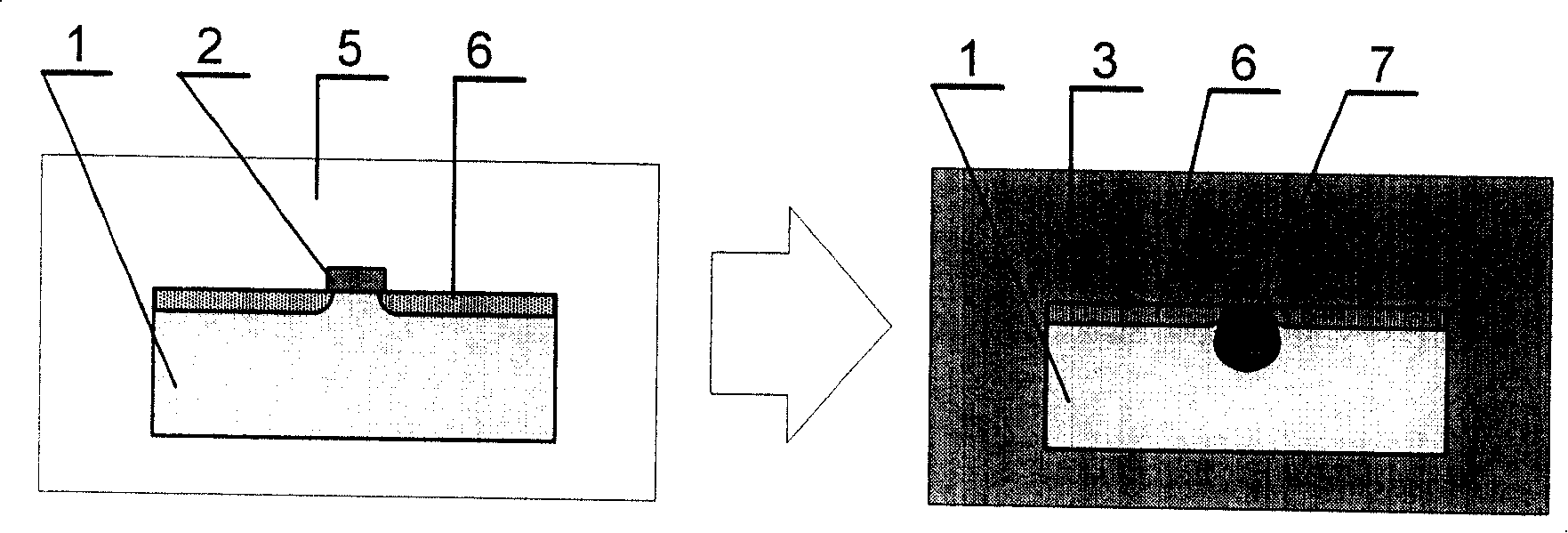 Method for preparing glass waveguide by ion mask