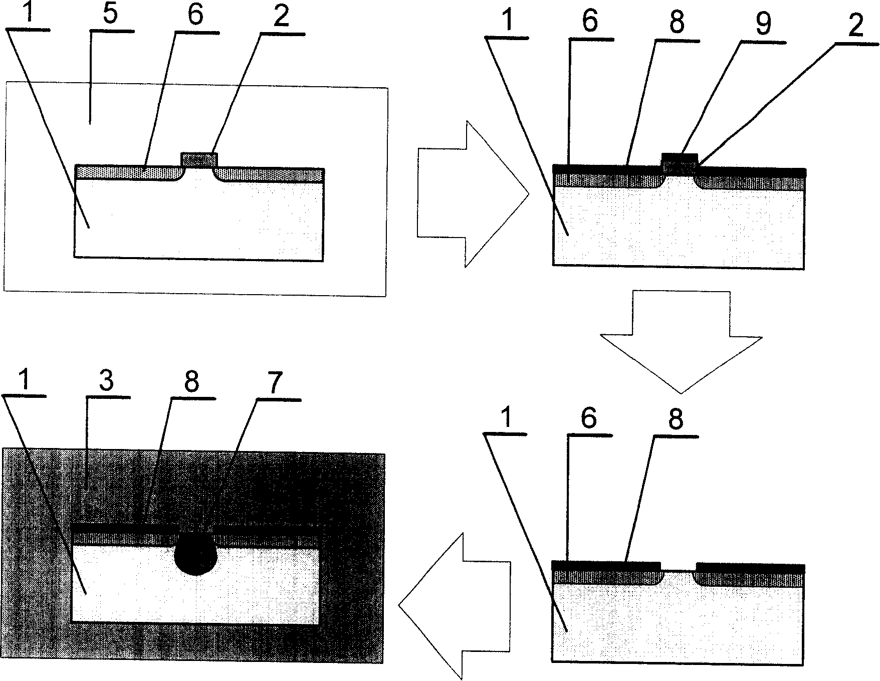 Method for preparing glass waveguide by ion mask