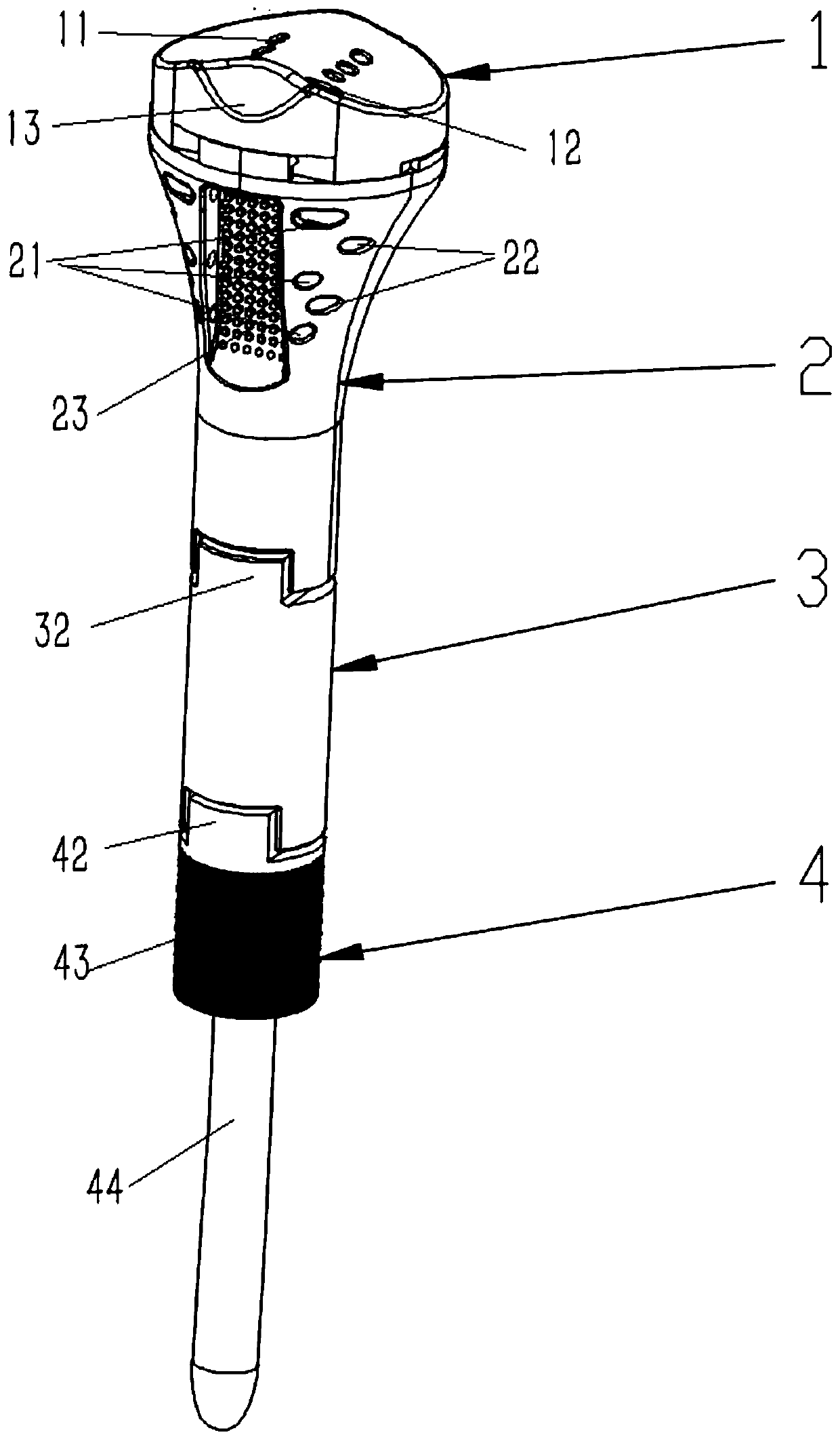 Ligament reserved assembled semi-knee-joint prosthesis for tibial tumor