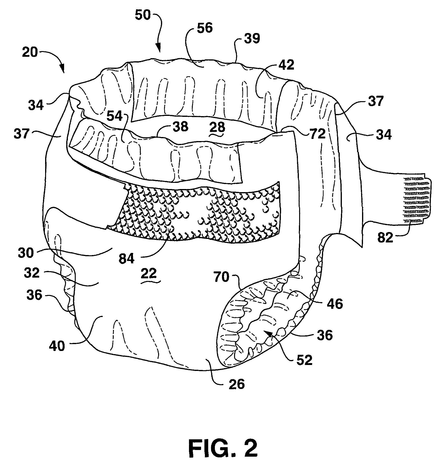 Absorbent articles having a waist region and corresponding fasteners that have matching stretch properties