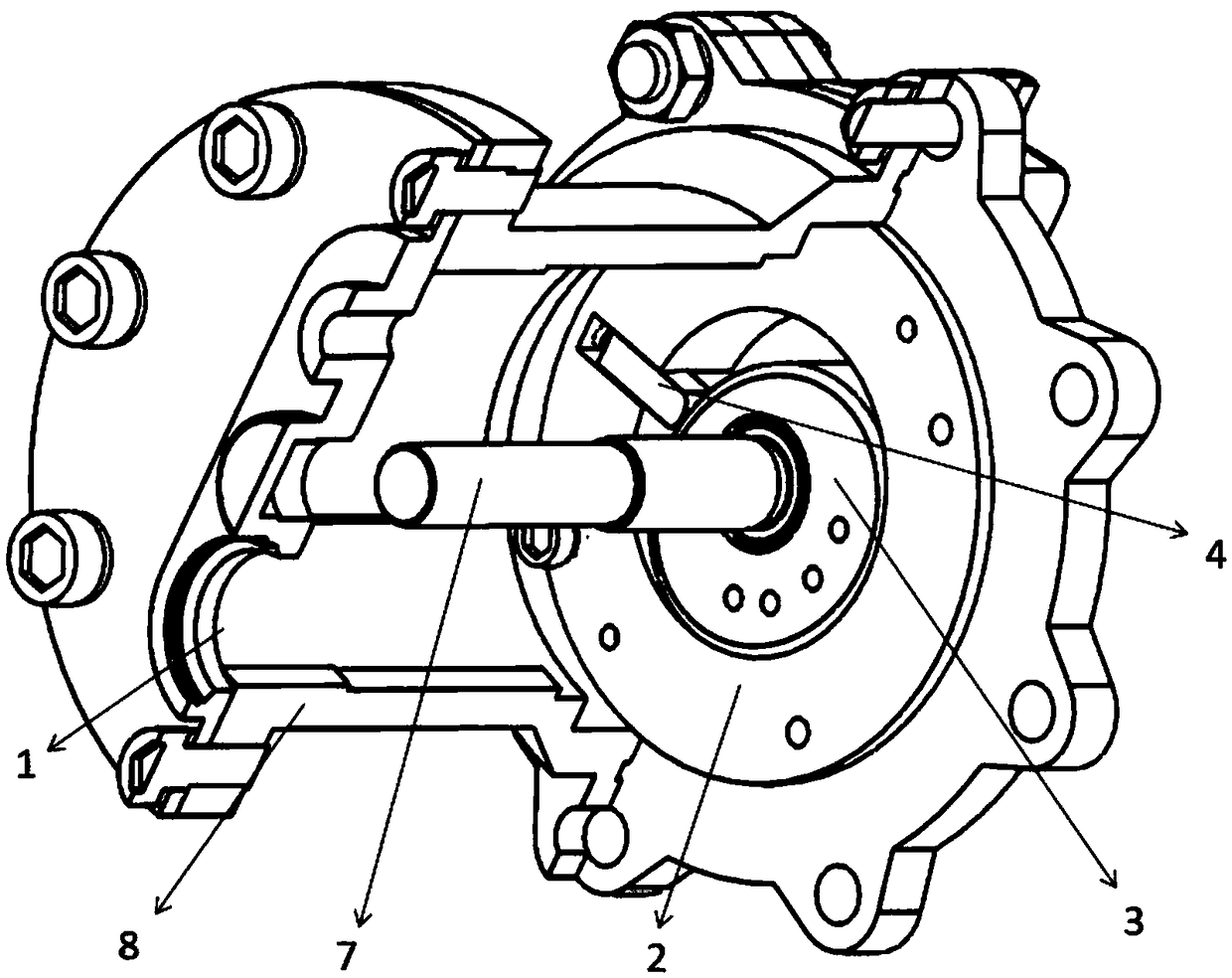 Quasi-elliptic rolling piston and rolling piston compressor