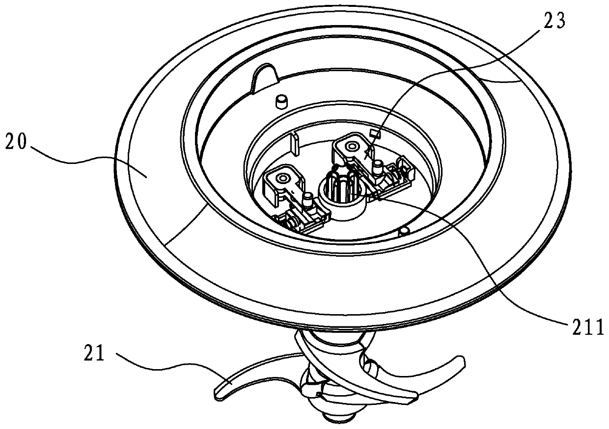 Chopping knife brake structure and chopping machine