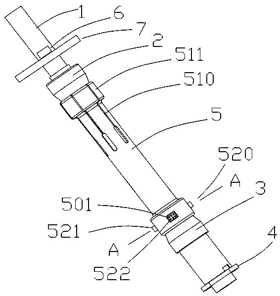 Expanding core fixture capable of reducing damage to workpiece inner wall and using method thereof